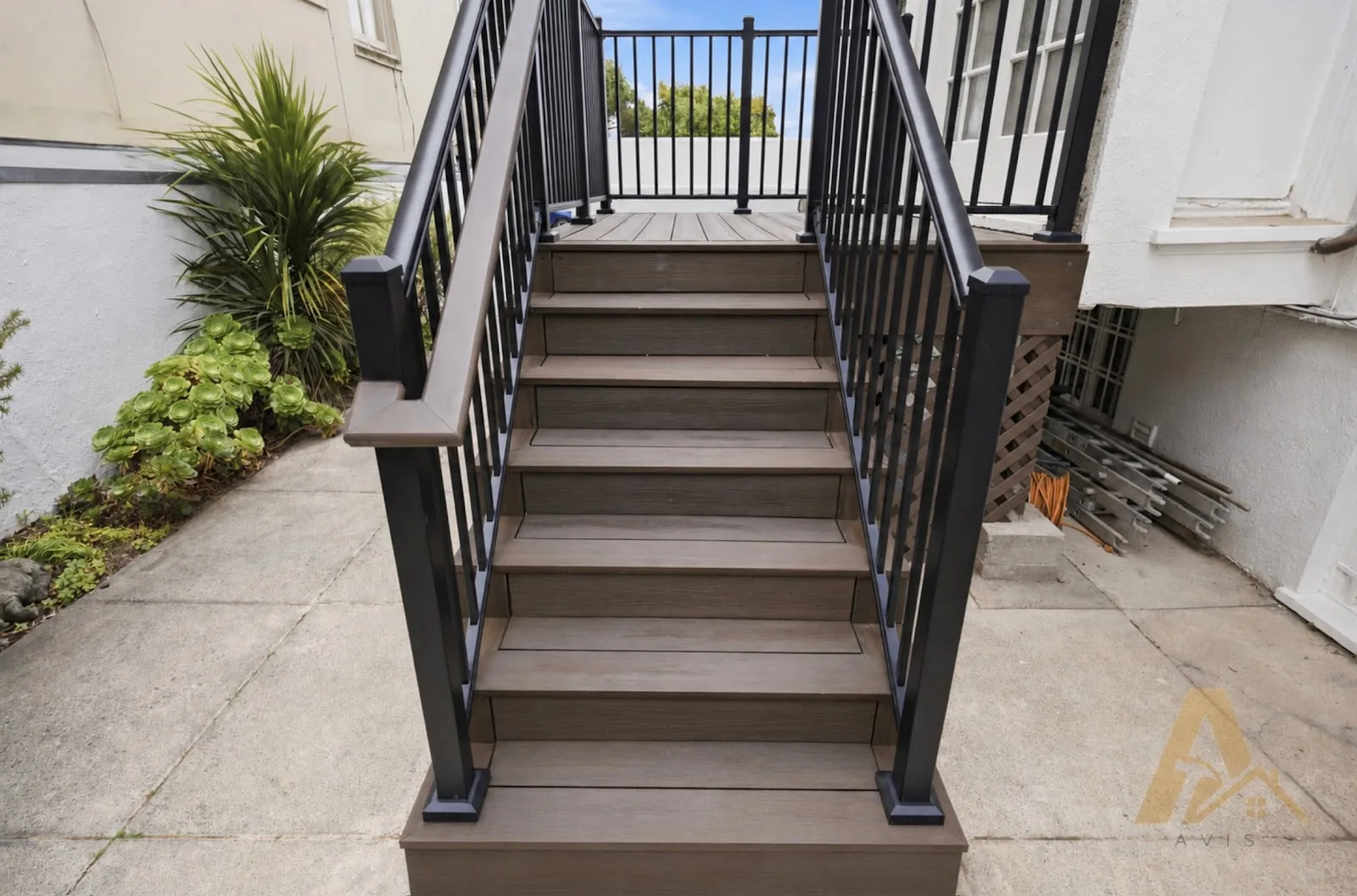 Deck building project by Avis Builders and Design